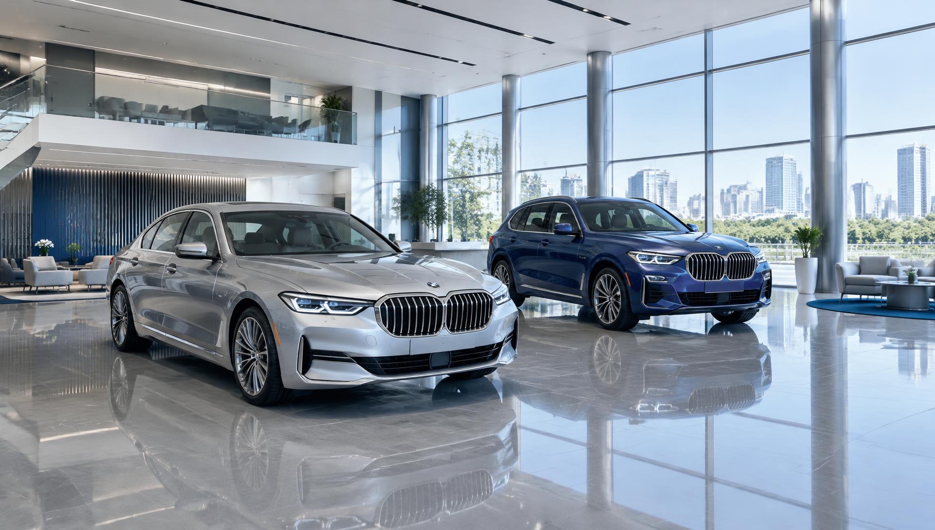 Immaculate auto dealerships interior